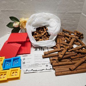 Maxim Enterprise Tumble Tree Timbers Wood Build Set Logs Blocks Cabins Roof Lot